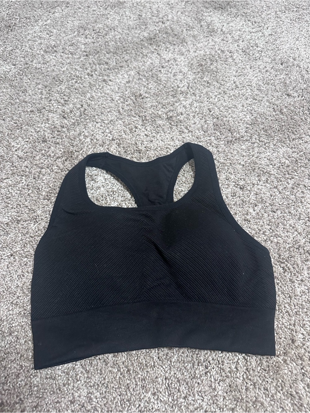 Black Racerback Sports Bra